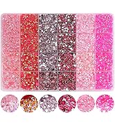 RODAKY Resin Rhinestones Kits 2/3/4/5mm Flatback Jelly Rhinestones Bulk Bedazzling Crystal Gems B...