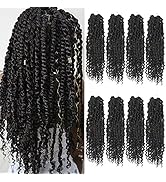 Bileaf Passion Twist Crochet Hair 18 Inch Crochet Passion Twist Hair Pretwisted, Pre Looped 8 Pac...