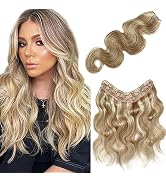 Body Wave Human Hair Clip in Extensions One Piece Full Head Clip in Hair Extensions Real Human Ha...
