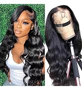 A FUTURE TONGMEI 30 Inch Lace Front Wig Human Hair,13x4 Body Wave Lace Front Wigs Human Hair Pre ...