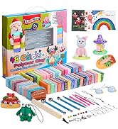 Polymer Clay Starter Kit - 48 Colors Oven Bake Clay, DIY Molding Clay with Sculpting Tools, Acces...