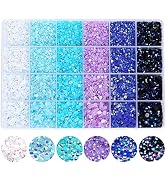 RODAKY Resin Rhinestones Kits 2/3/4/5mm Flatback Jelly Rhinestones Bulk Bedazzling Crystal Gems B...