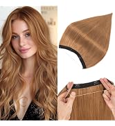 Halo Hair Extensions Real Human Hair,S-noilite Halo Hair Extensions,Halo Hair Extension for Women...
