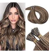 Benehair I Tip Hair Extensions Human Hair Highlights Straight Remy Stick Tip Hair Extensions 16 I...