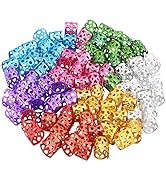 Tbestmax 200 pcs Dreadlocks Beads, Hair Braid Rings/Clips, Hair Cuffs Decoration/Accessories Colo...