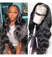 GOMOST Body Wave Lace Front Wigs Human Hair Pre Plucked 180 Density 13x4 HD Lace Frontal Wigs for...