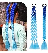 Benehair Bubble Ponytail Extension for Black Women Long Braided Ponytail Extension Protective Sty...
