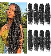 Passion Twist Hair Pre-twisted 24 Inch Passion Twist Crochet Hair 8 Packs, Pre Looped Crochet Pas...