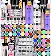 Acrylic Nail Kit with Nail Drill and UV Light, Professional Nail Kit Acrylic Set with Everything ...