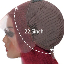 99j Burgundy Body Wave Lace Front Wigs Human Hair