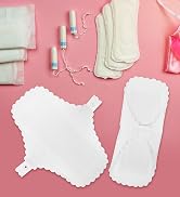 GLEAVI 10pcs Washable Menstrual Cloth Ultra Thin Sanitary Napkins Menstrual Panty Liners Reusable...