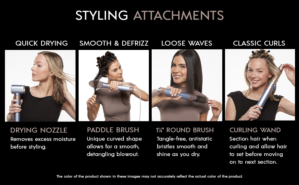 Four Styling Attachments