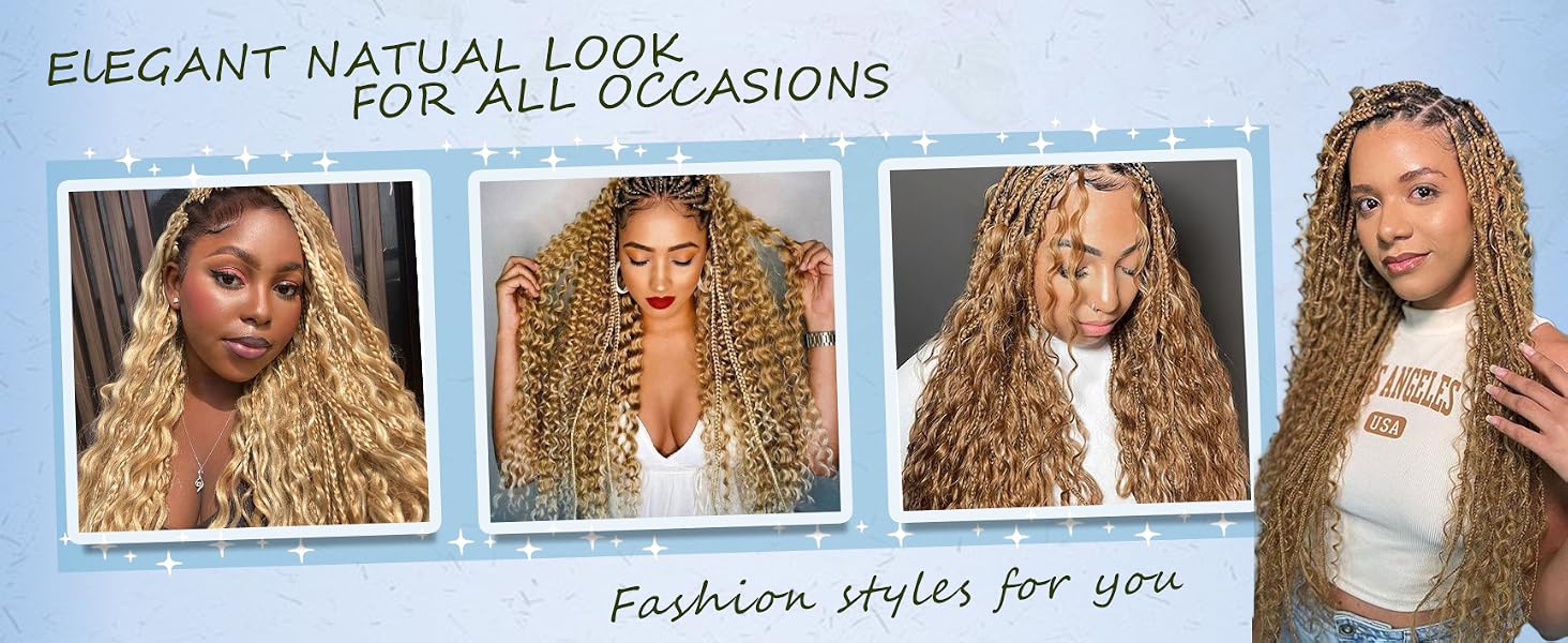 boho human braiding hair