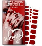 SEMINCA Semi Cured Gel Nail Strips(Addict) Salon-Quality, Long Lasting, Easy to Apply & Remove In...