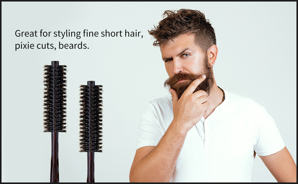 Small round Boar Bristle brush