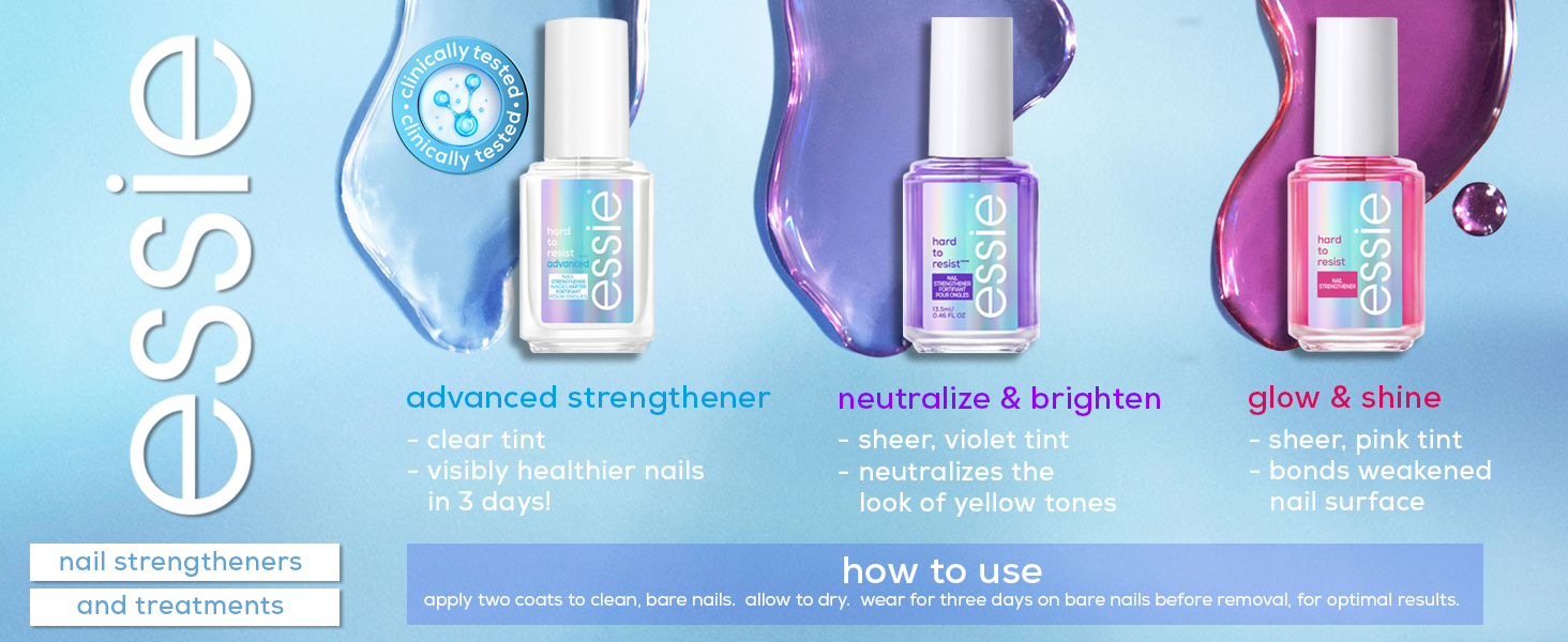 essie strengthener, care range