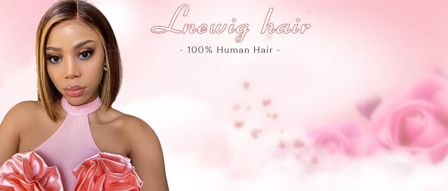 highlight bob lace front wigs human hair