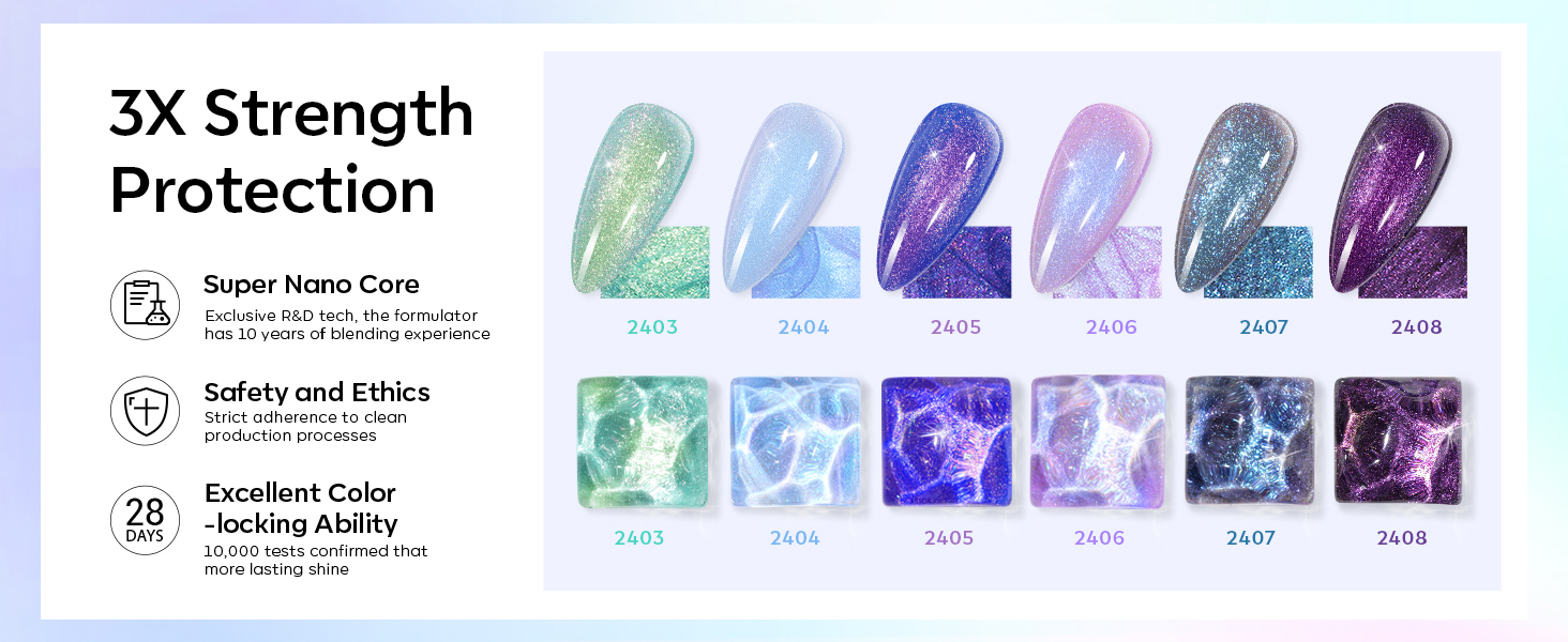 glitter gel nail polish set