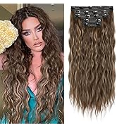Clip in Hair Extensions, REECHO 5PCS Hair Extensions 24