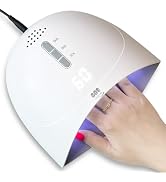 YTD Likomey UV LED Curing Lamp,36W Fast Cure Soft Light Nail Dryer Compact with Detachable Base a...