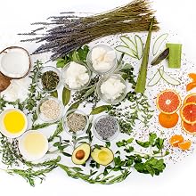 raw ingredients on a white background