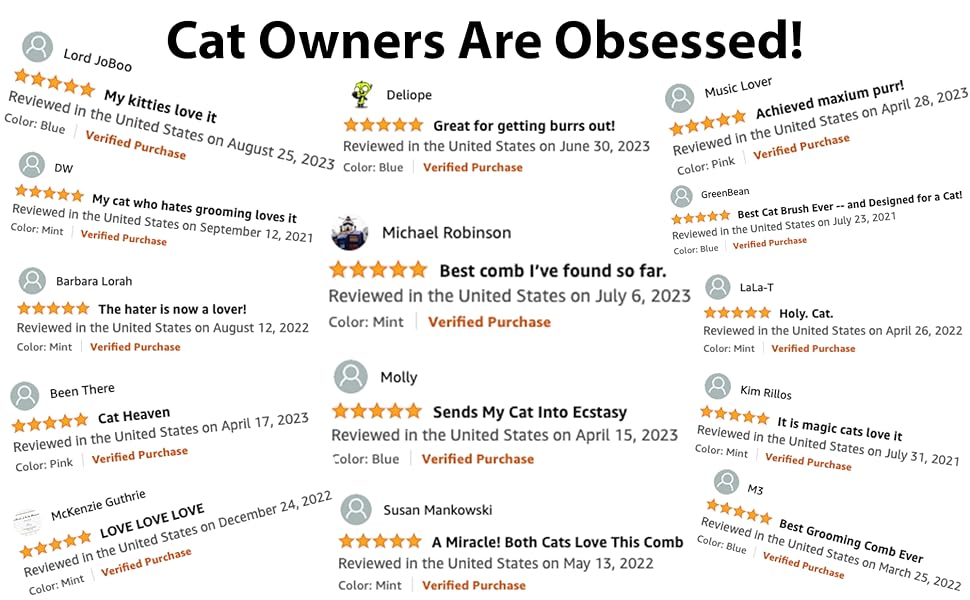 obsessed cat owners, happy customers, positive reviews