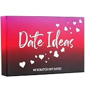 JULEASEL 40 Adventure & Naughty Date Ideas for Him or Her, Fun Scratch Off Date Night Ideas for B...