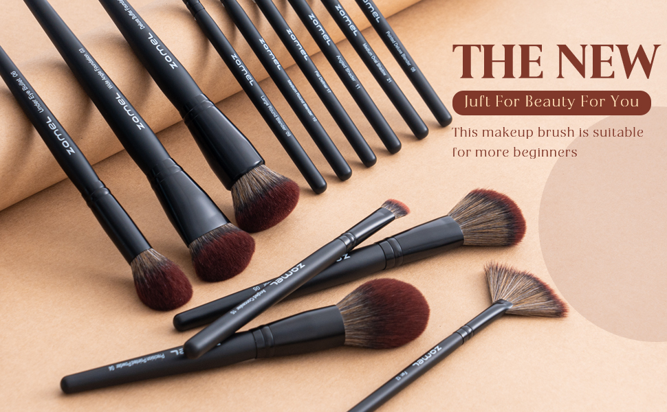 26pcs black makeup brush set