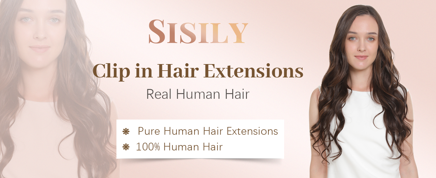 clip in hair extensions real human hair