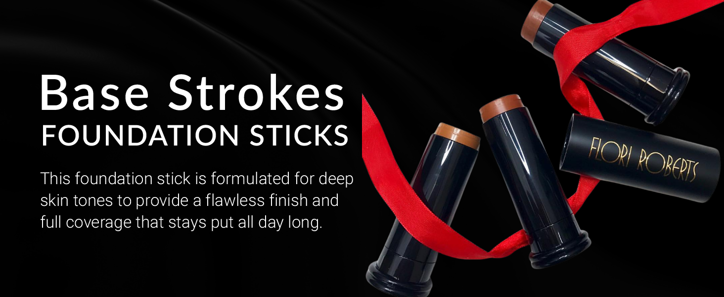 Flori Roberts Cream To Powder Foundation For Dark Skin Tones Covers Spots and Uneven skin tone