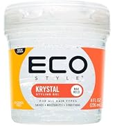 Eco Style Krystal Styling Gel - Adds Body and Shine to all Styles - Moisturizes and Maintains Hea...
