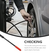 GLEAVI Brake Pad Tool Brake Measuring Tool Scale Detection Pen Testing Equipment Brake Measuremen...