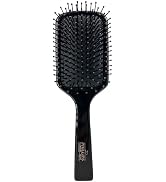 Phillips Brush Luxe Square Paddle Hair Brush, Sleek Black Color with Gold Accents – 9.25 inch Det...