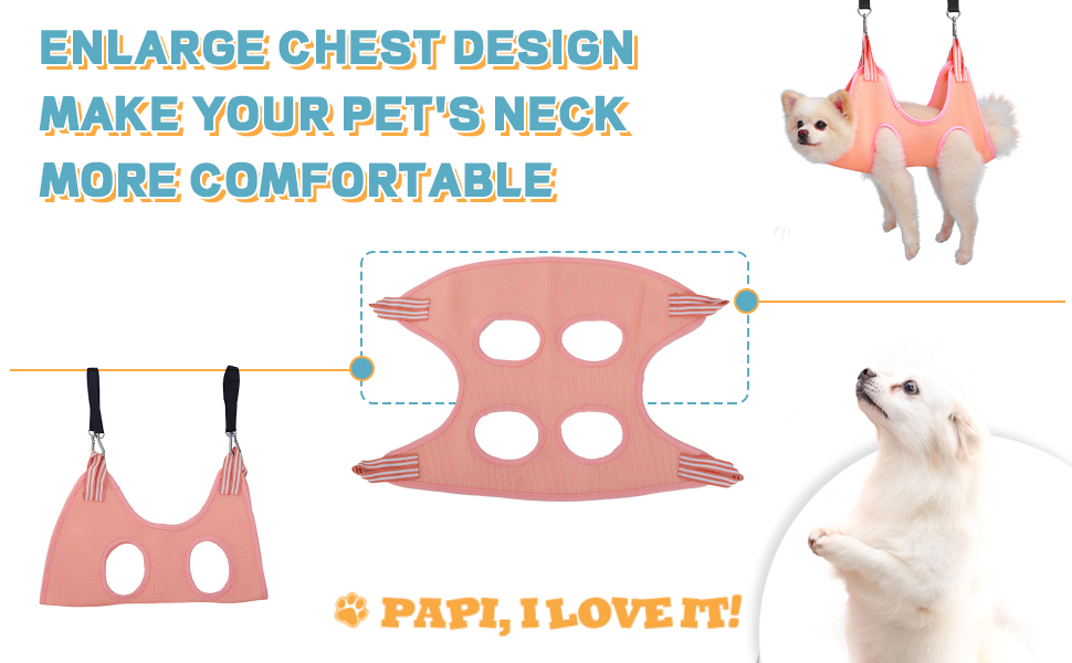 Dog Grooming Sling Helper for Small Dogs Nail Trimming/Clipping