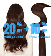 Tape in Hair Extensions Remy Human Hair Extensions Skin Weft Tape in Straight Darkest Brown