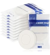 Travel Size Bar Soap in Bulk, Individually Wrapped Disposable Mini Soap for Hand Face & Body Mini...