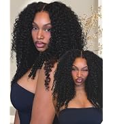 Sunber Curly Texture Premium Hair Wig With Finger Coil Ends Bye Bye Knots 7x5 HD Lace Pre Bleache...