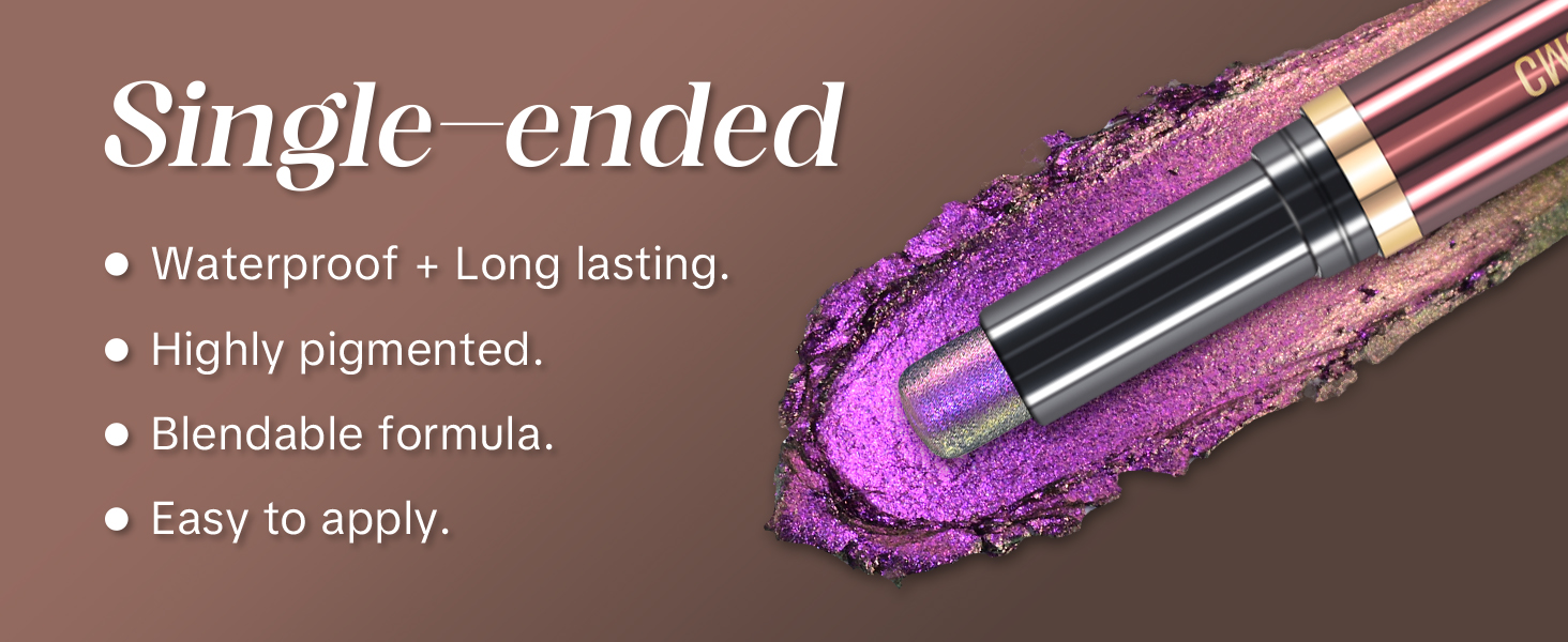 Multichrome glitter metallic eyeshadow stick
