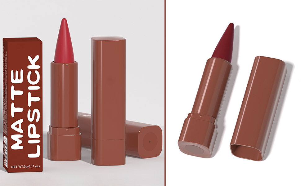 BINGBRUSH Crayon Matte Longwear Lipstick Pack Set