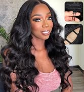 V Part Wig Human Hair Body Wave Upgrade Glueless Wigs Human Hair U part Half Wigs With Clip in V ...