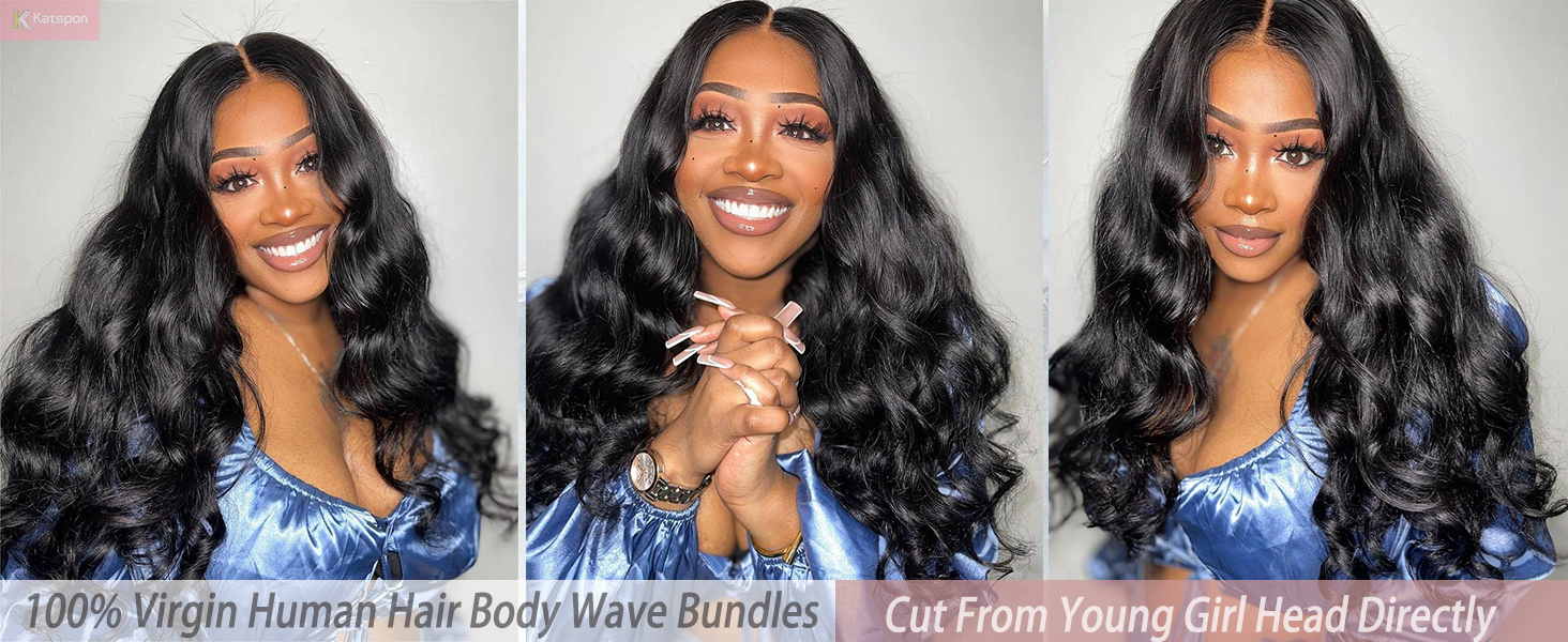 body wave human hair bundels