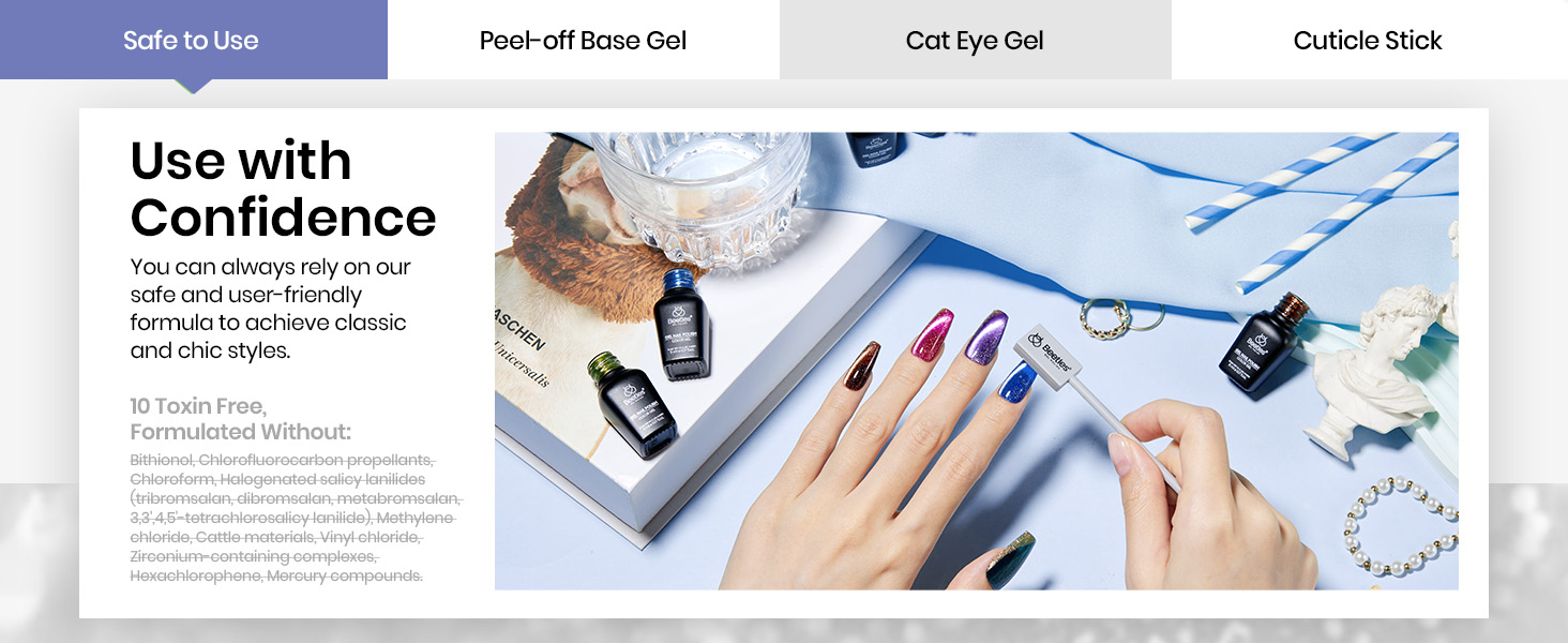 beetles cat eye gel nail polish