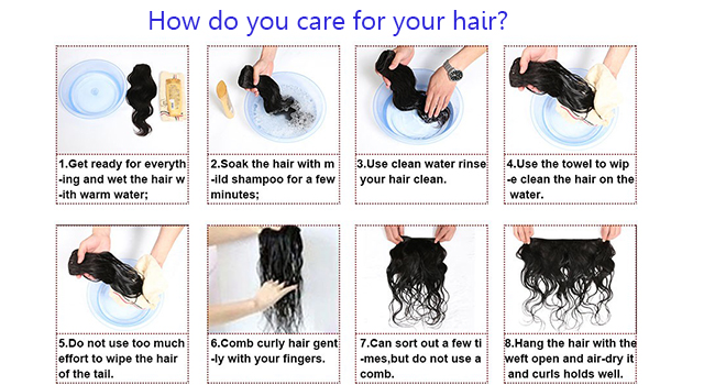 Loose Deep Wave Human Hair Bundles with closure