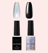2 pcs holographic nail polish
