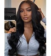 UNICE Pre Everything Body Wave 13x4 Lace Front Wigs Human Hair with Elastic Drawstring Glueless W...