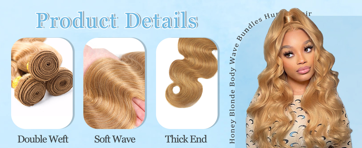 blonde body wave bundles