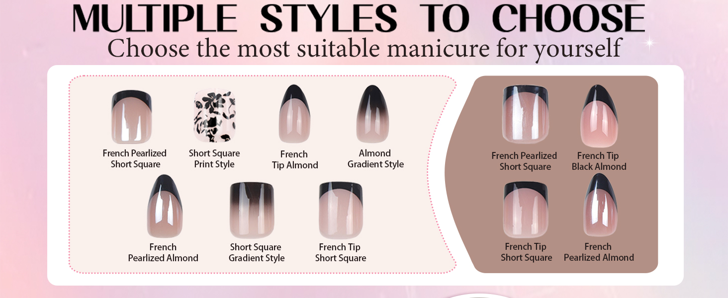 multiple styles to choose