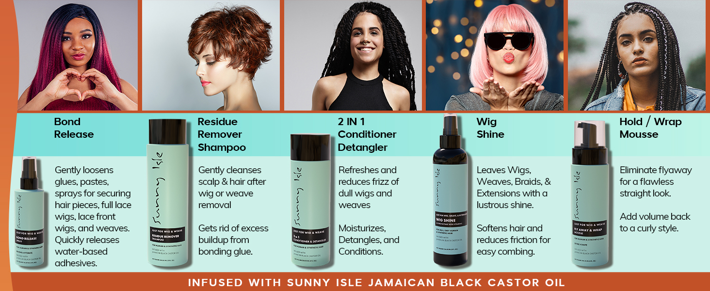 conditioner leave in detangler wig weave hair synthetic natural hair braids extensions