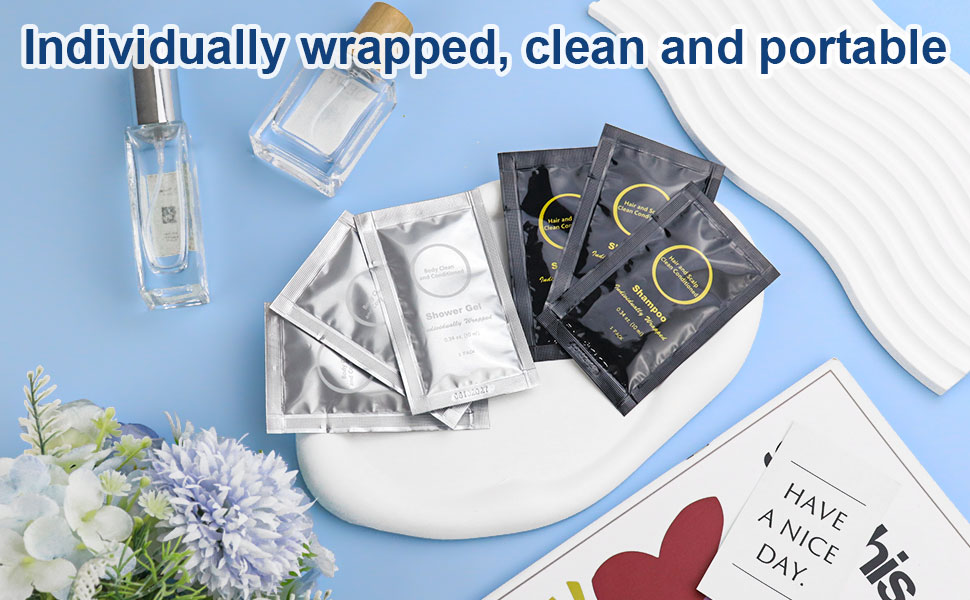 Travel Size Shampoo and Body Wash 60 pack