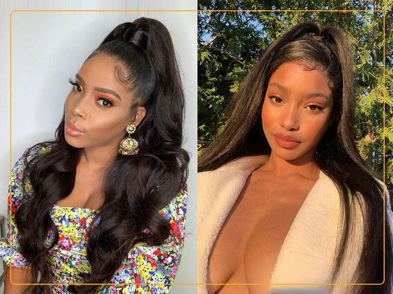 black bundles human hair